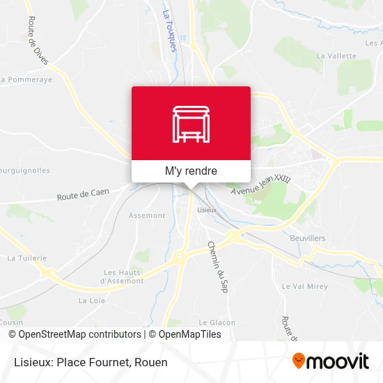 Lisieux: Place Fournet plan