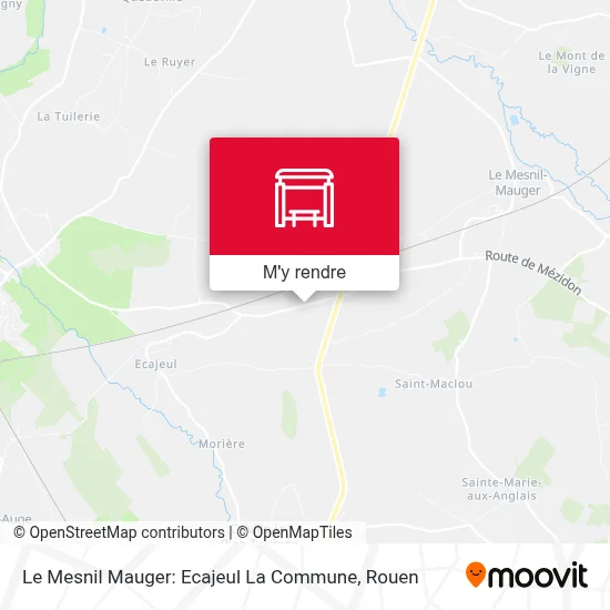 Le Mesnil Mauger: Ecajeul La Commune plan