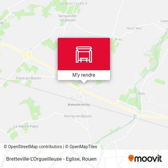 Bretteville-L'Orgueilleuse - Eglise plan