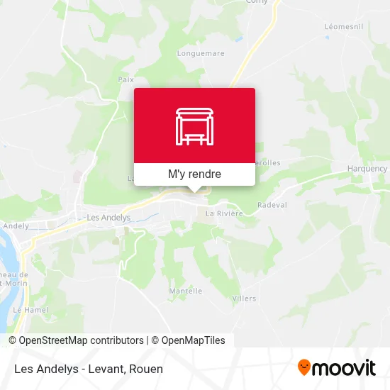 Les Andelys - Levant plan