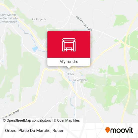 Orbec: Place Du Marche plan