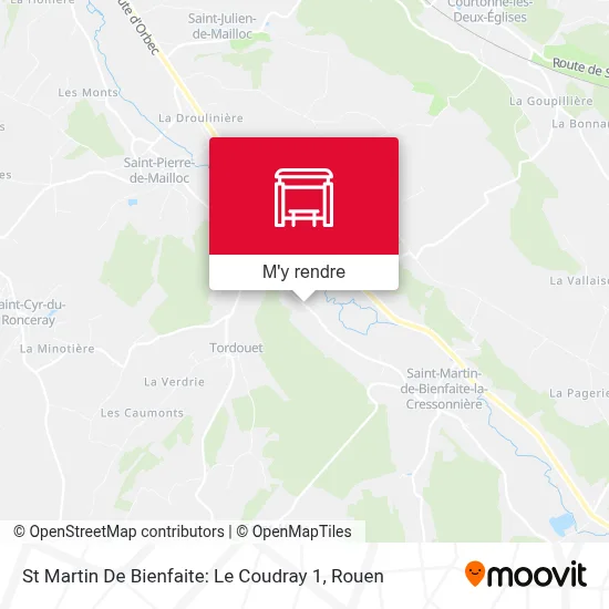 St Martin De Bienfaite: Le Coudray 1 plan