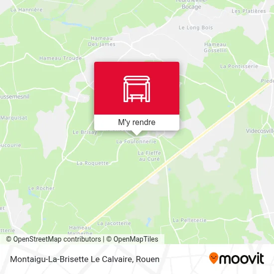 Montaigu-La-Brisette Le Calvaire plan