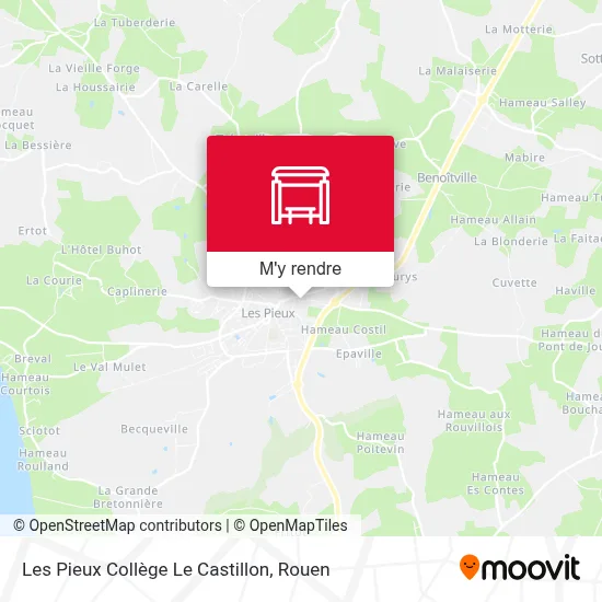 Les Pieux Collège Le Castillon plan