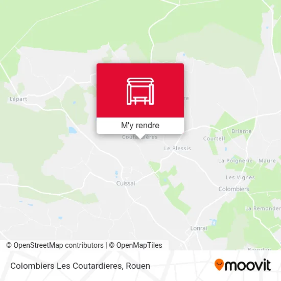 Colombiers Les Coutardieres plan