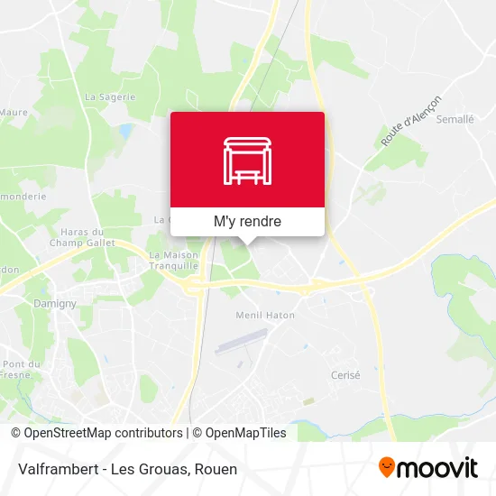 Valframbert - Les Grouas plan