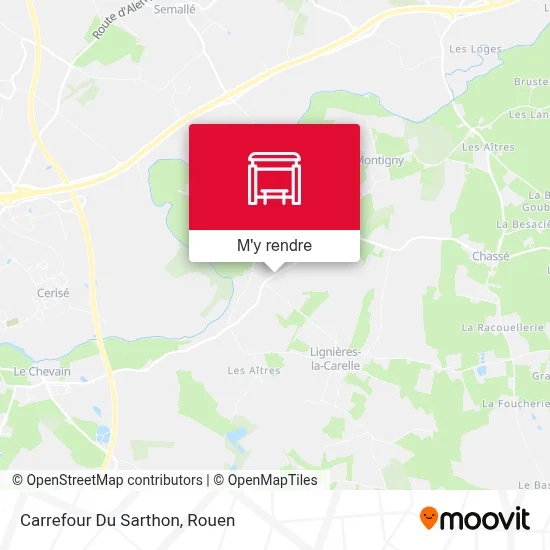 Carrefour Du Sarthon plan