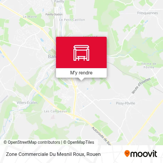 Zone Commerciale Du Mesnil Roux plan