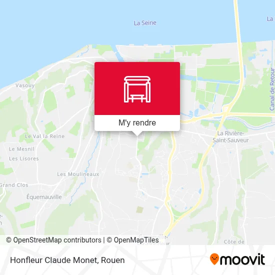 Honfleur Claude Monet plan