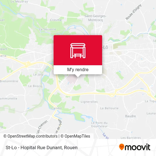 St-Lo - Hopital Rue Dunant plan