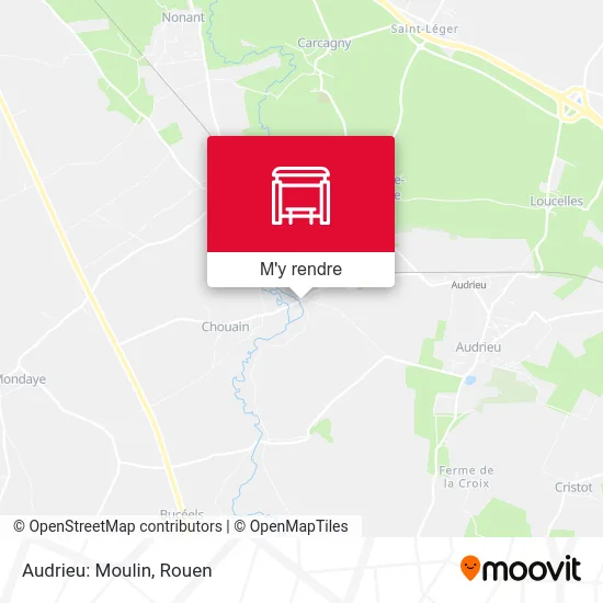 Audrieu: Moulin plan