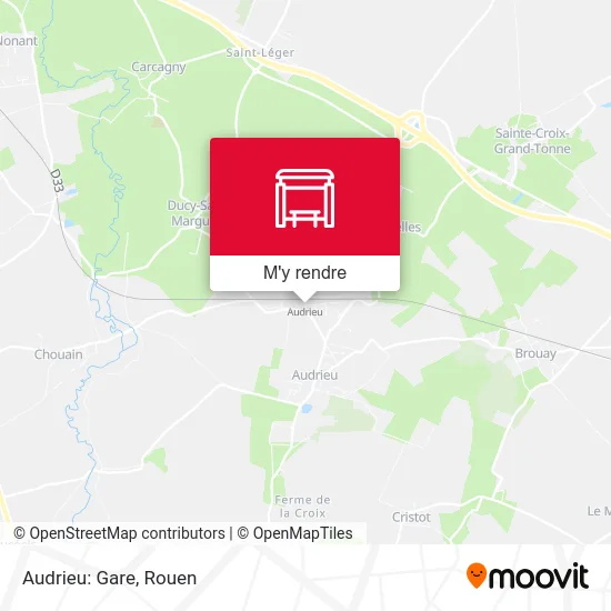 Audrieu: Gare plan
