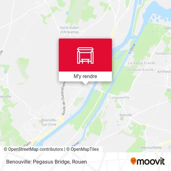 Benouville: Pegasus Bridge plan