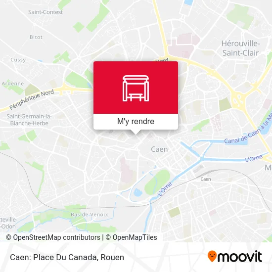 Caen: Place Du Canada plan