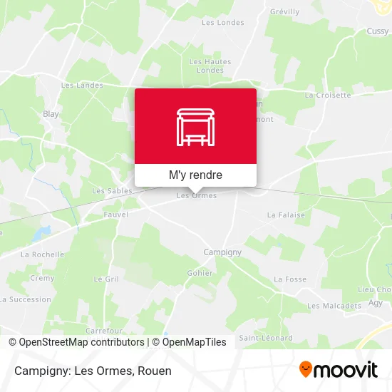 Campigny: Les Ormes plan