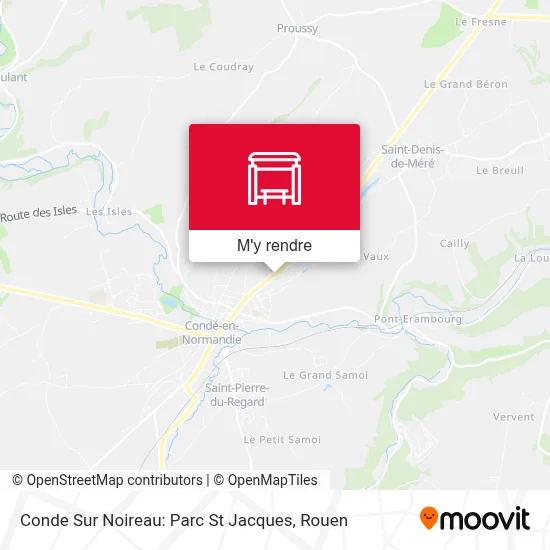 Conde Sur Noireau: Parc St Jacques plan
