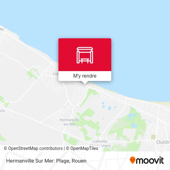 Hermanville Sur Mer: Plage plan