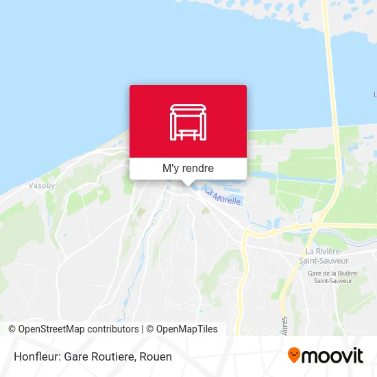 Honfleur: Gare Routiere plan