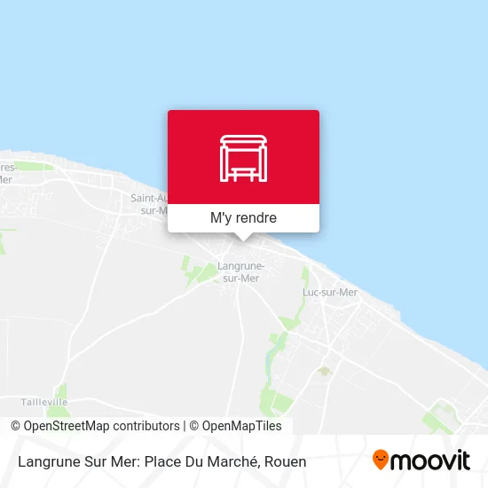 Langrune Sur Mer: Place Du Marché plan