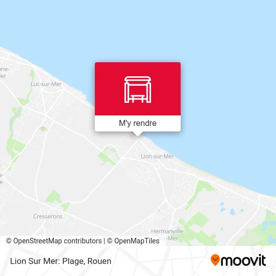 Lion Sur Mer: Plage plan