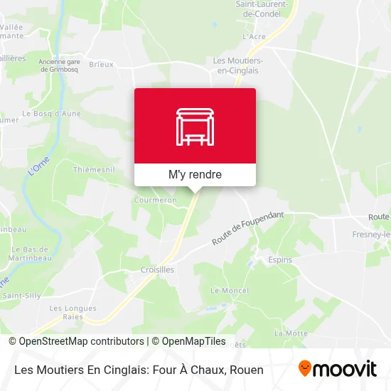 Les Moutiers En Cinglais: Four À Chaux plan