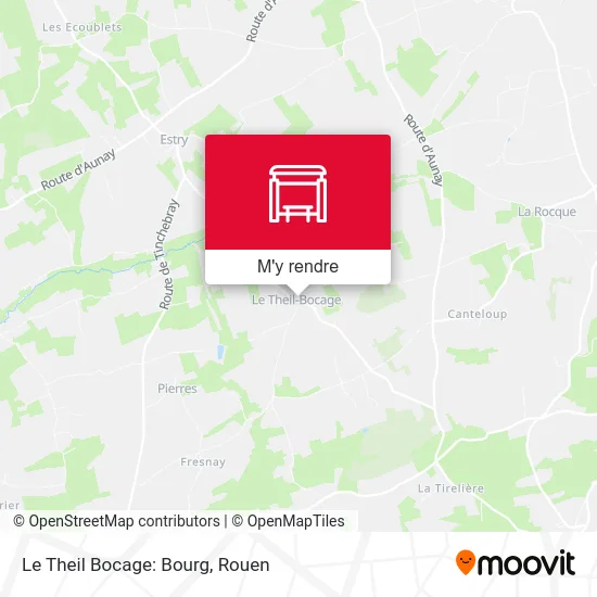 Le Theil Bocage: Bourg plan