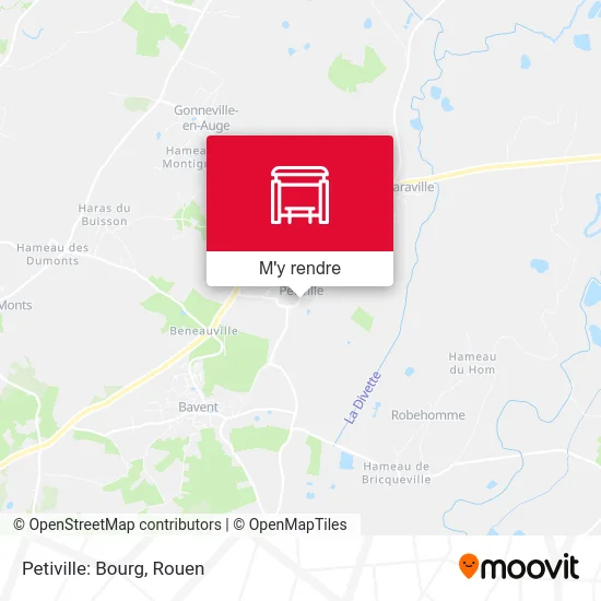 Petiville: Bourg plan