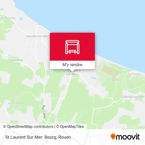 St Laurent Sur Mer: Bourg plan