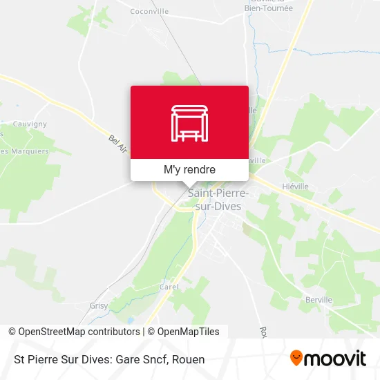 St Pierre Sur Dives: Gare Sncf plan