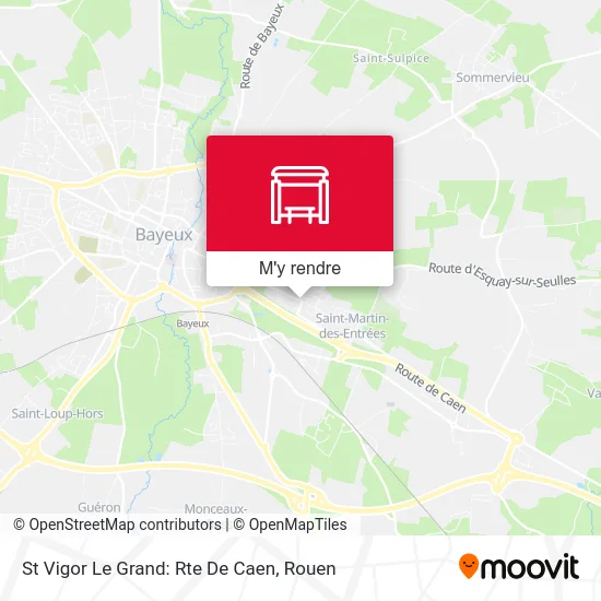 St Vigor Le Grand: Rte De Caen plan