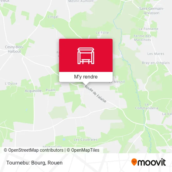 Tournebu: Bourg plan