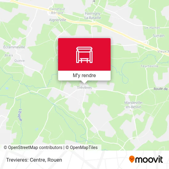 Trevieres: Centre plan