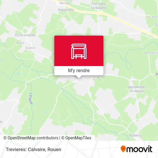 Trevieres: Calvaire plan