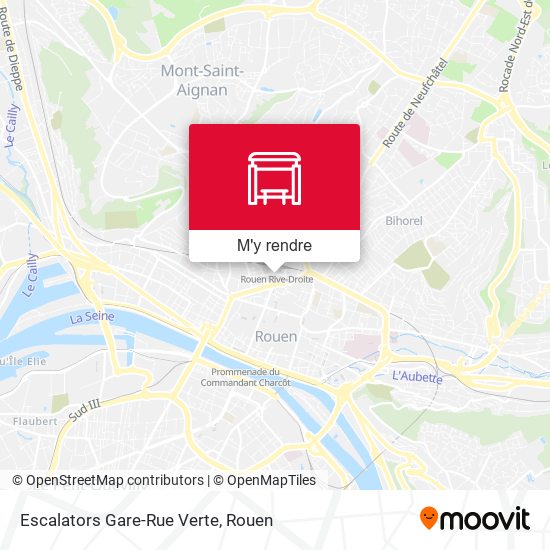 Escalators Gare-Rue Verte plan