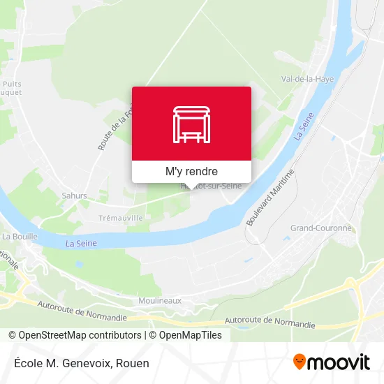 École M. Genevoix plan