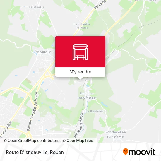 Route D'Isneauville plan