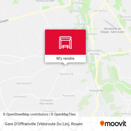 Gare D'Offranville (Véloroute Du Lin) plan
