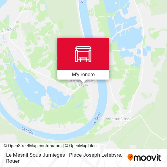 Le Mesnil-Sous-Jumieges - Place Joseph Lefèbvre plan