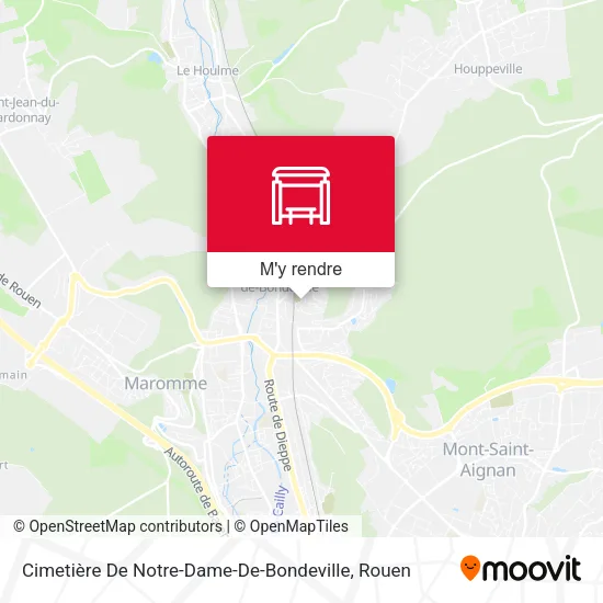 Cimetière De Notre-Dame-De-Bondeville plan