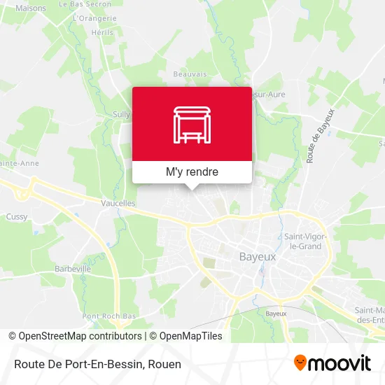 Route De Port-En-Bessin plan