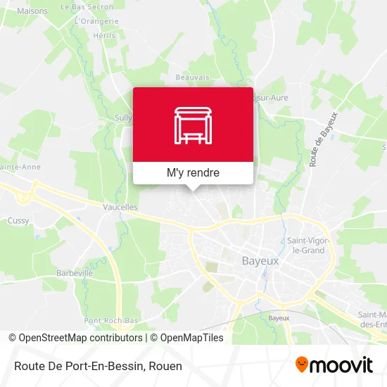 Route De Port-En-Bessin plan