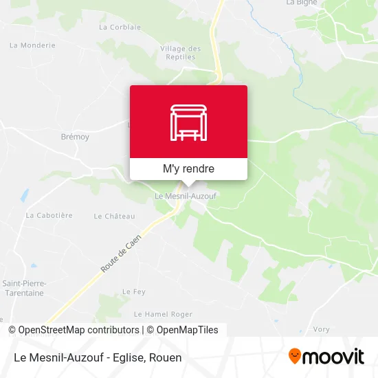 Le Mesnil-Auzouf - Eglise plan