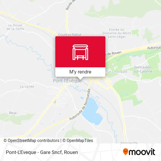 Pont-L'Eveque - Gare Sncf plan