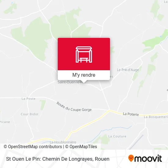St Ouen Le Pin: Chemin De Longrayes plan