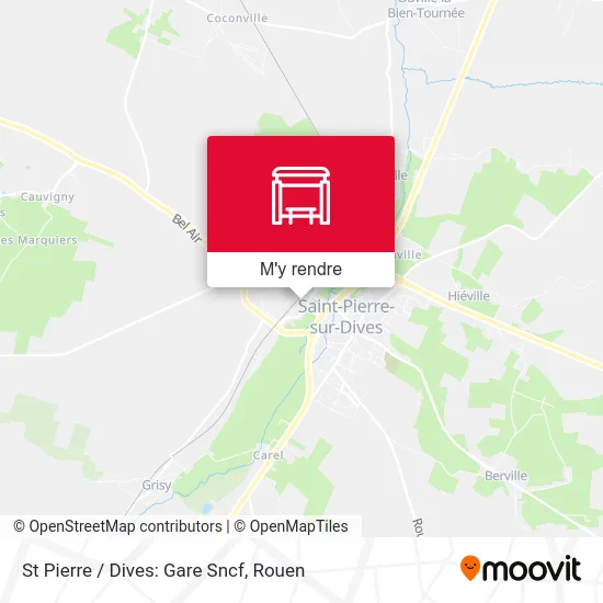 St Pierre / Dives: Gare Sncf plan