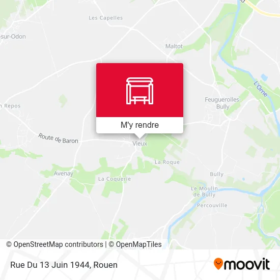 Rue Du 13 Juin 1944 plan