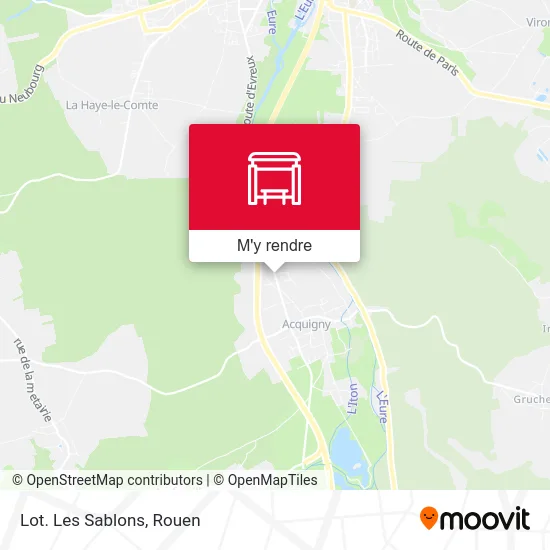 Lot. Les Sablons plan