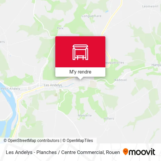 Les Andelys - Planches / Centre Commercial plan