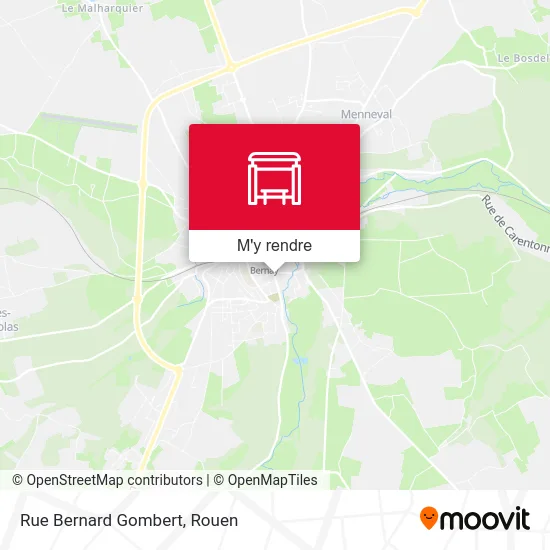 Rue Bernard Gombert plan