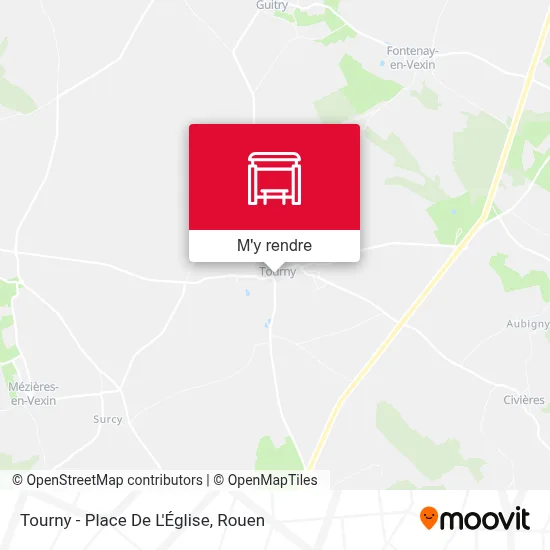 Tourny - Place De L'Église plan